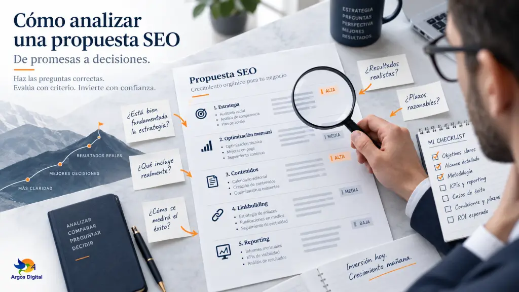 Análisis de una propuesta SEO antes de contratar una agencia