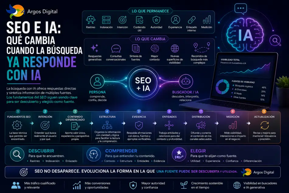 SEO e IA: cómo cambia el posicionamiento web con la búsqueda generativa